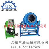 自動傾斜倒料滾筒研磨機